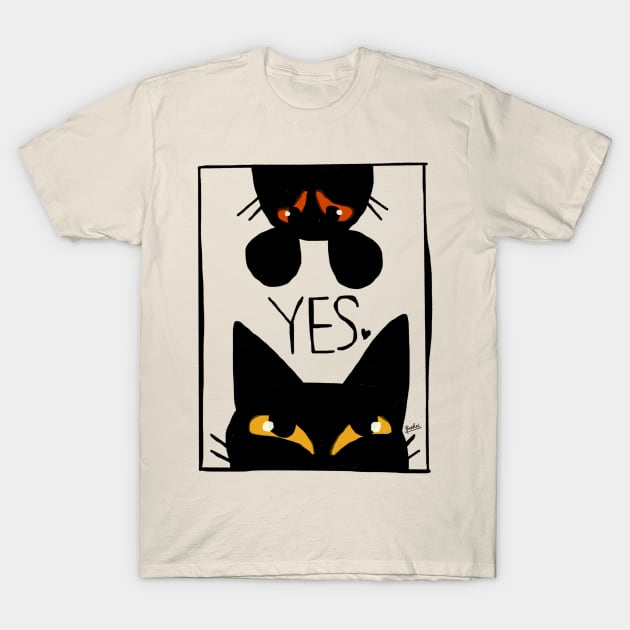 Cat and mouse T-Shirt by BATKEI